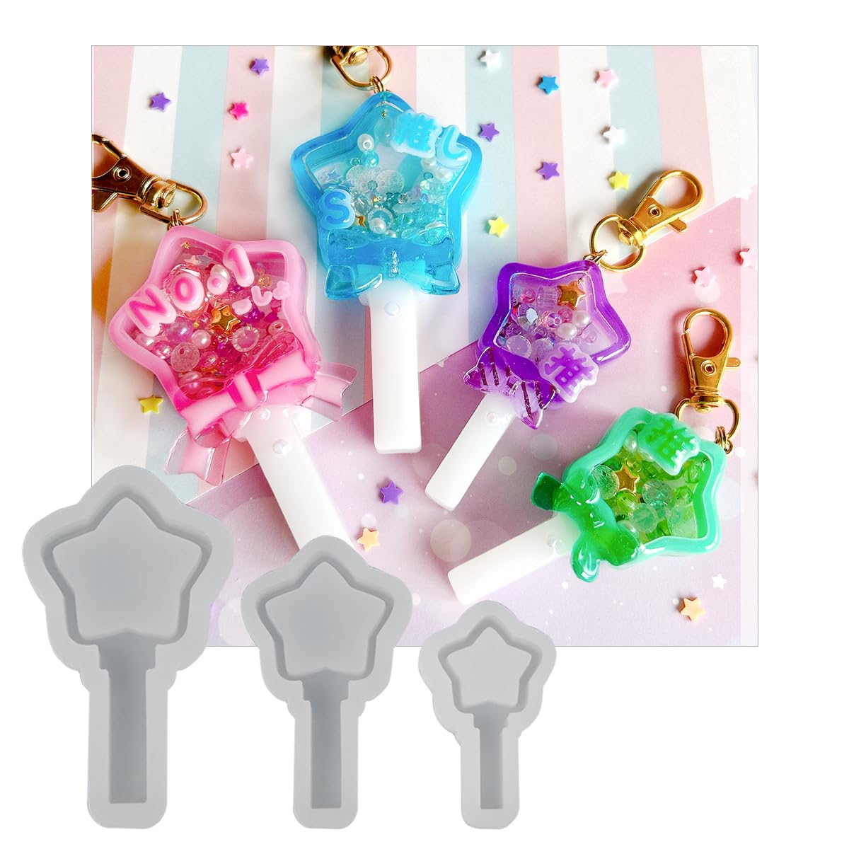 Amazon.co.jp: GreenOcean 星のペンライトのカシャカシャ シリコン